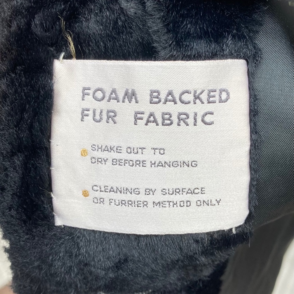 Vintage faux fur double breasted coat - Picture 5 of 5